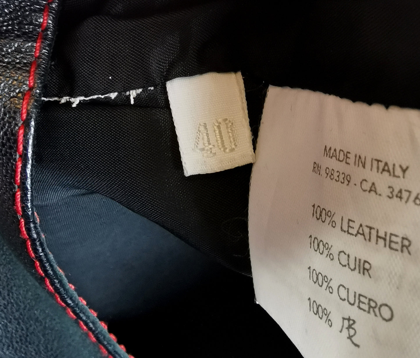 Miu Miu contrast leather midi skirt