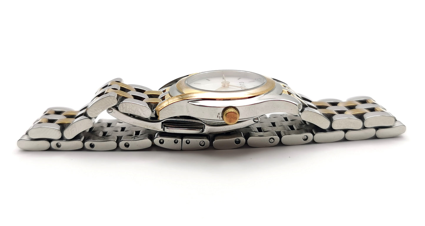 Gucci 5500L Ladies wristwatch, Stainless steel and gold plated