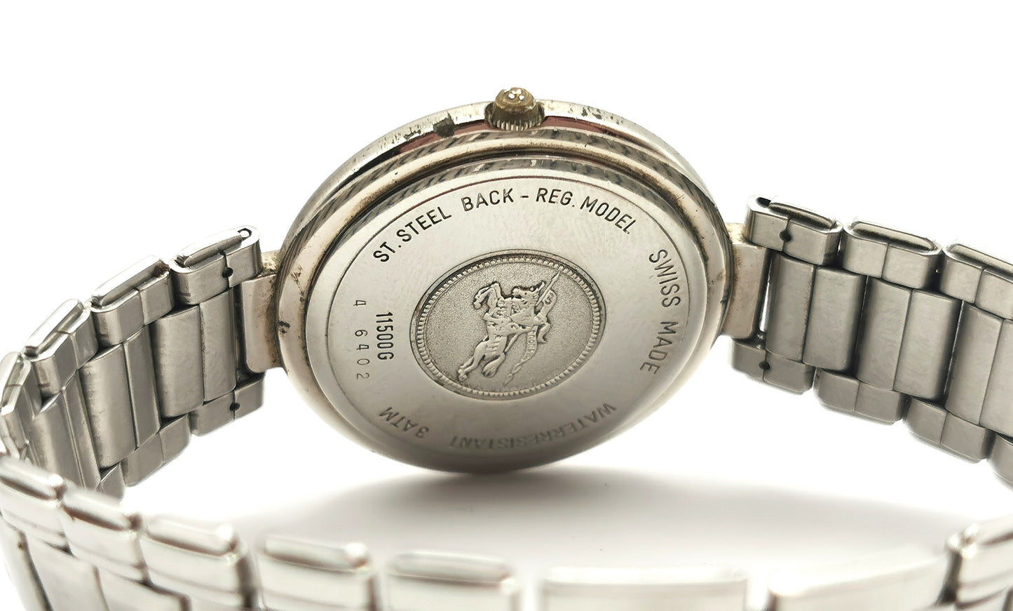 Vintage Burberry men's stainless steel wristwatch