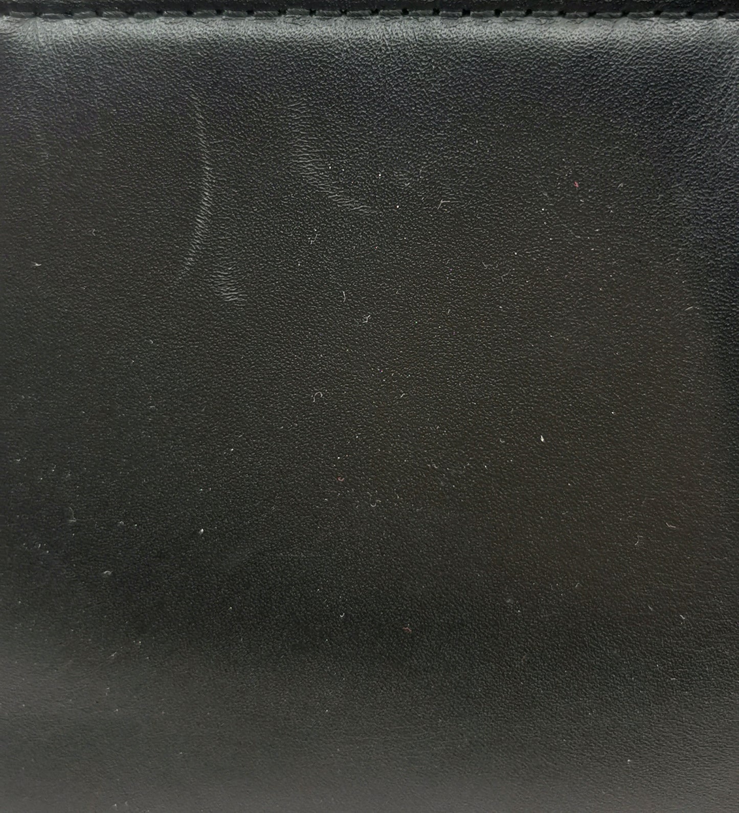 Burberry black leather check trim handbag