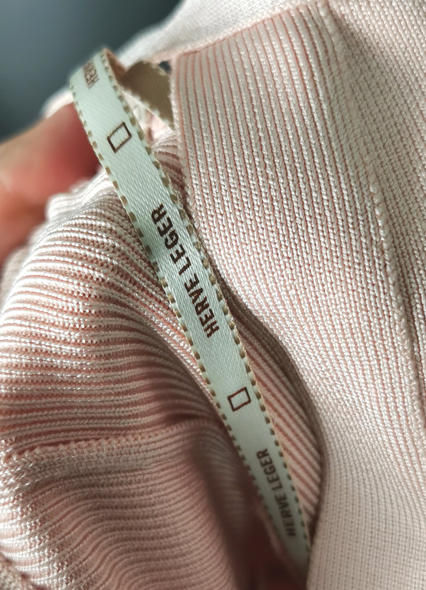 Herve Leger bandage dress, Dusky pink, Ice rose