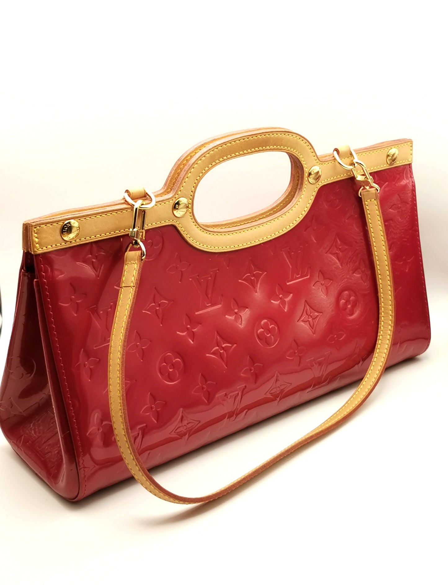 Louis Vuitton Roxbury Drive handbag, Pomme D'amour, Red Vernis leather