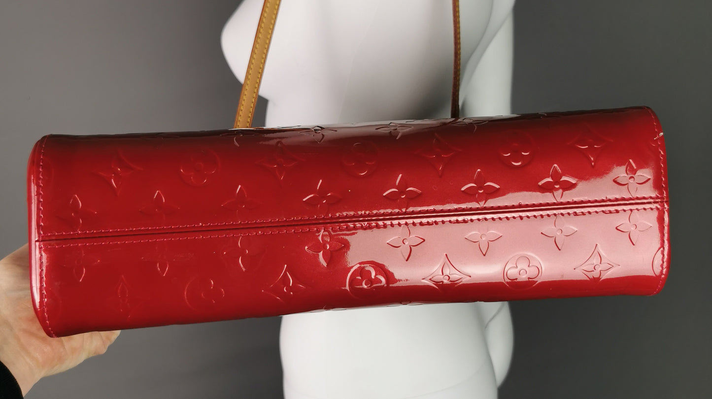 Louis Vuitton Roxbury Drive handbag, Pomme D'amour, Red Vernis leather
