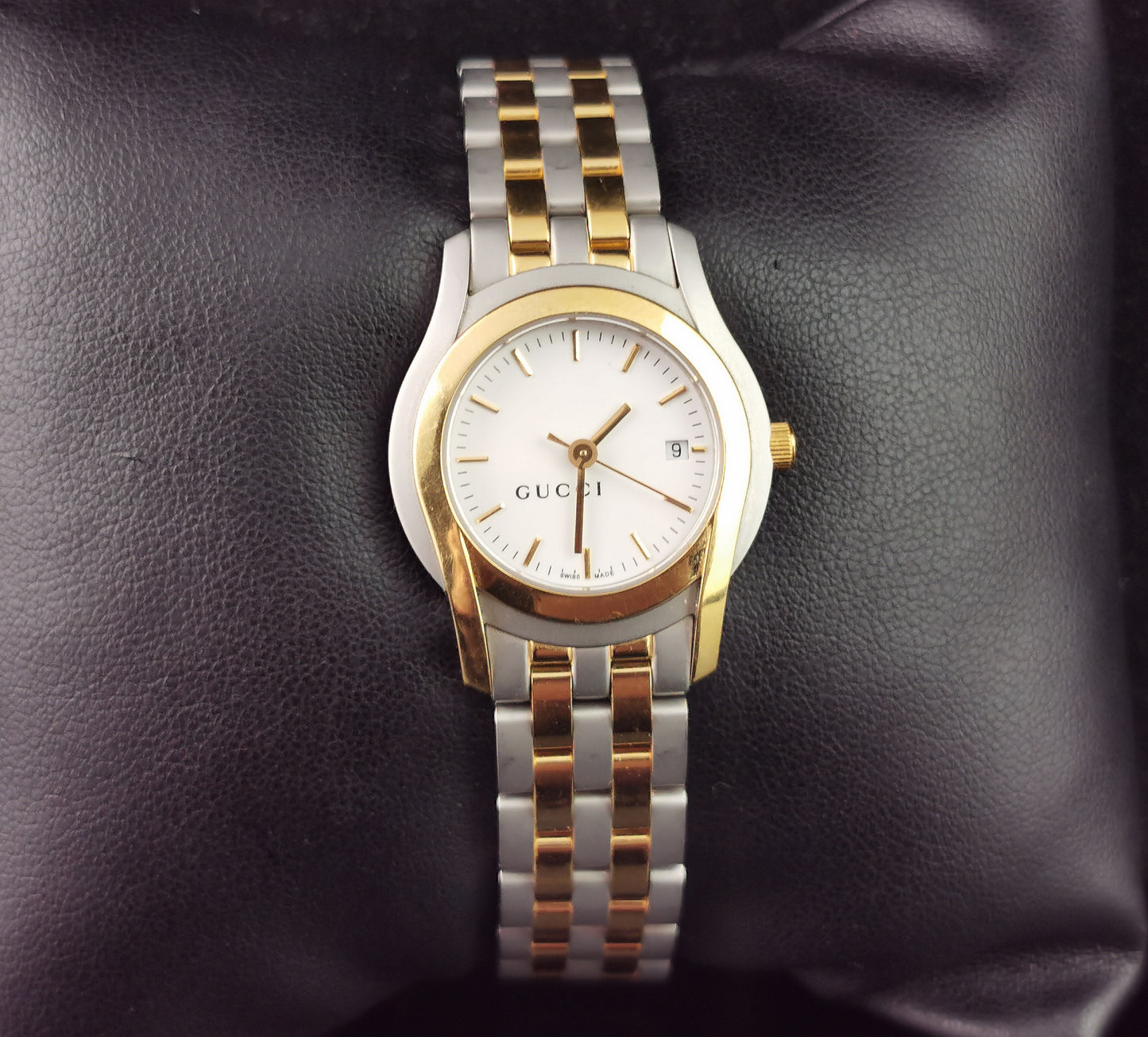 Gucci 5500L Ladies wristwatch, Stainless steel and gold plated (Copy)