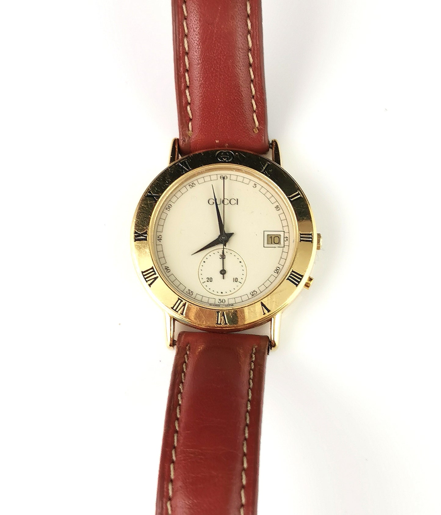 Gucci 3800M Gold plated Chronograph watch