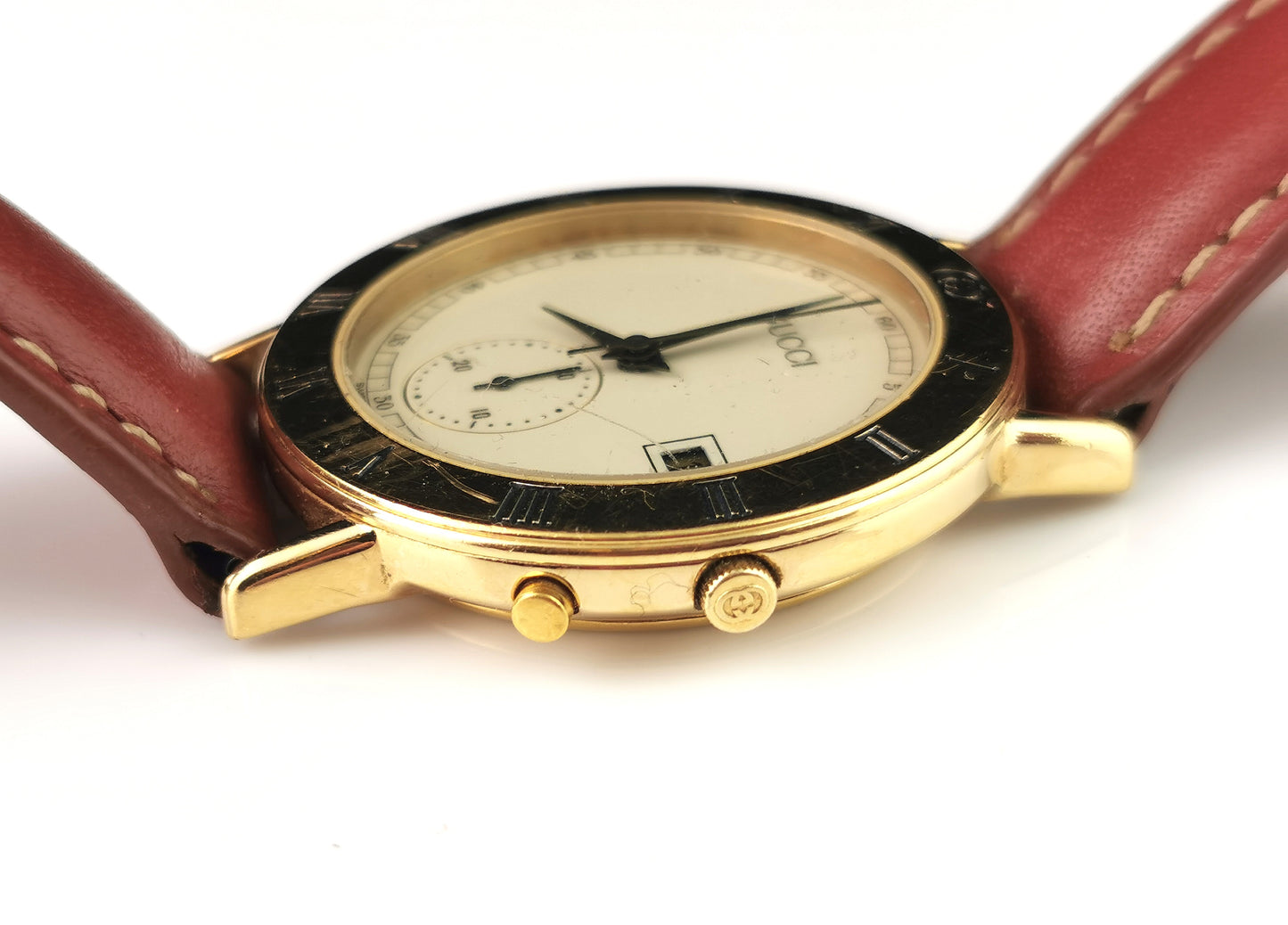 Gucci 3800M Gold plated Chronograph watch