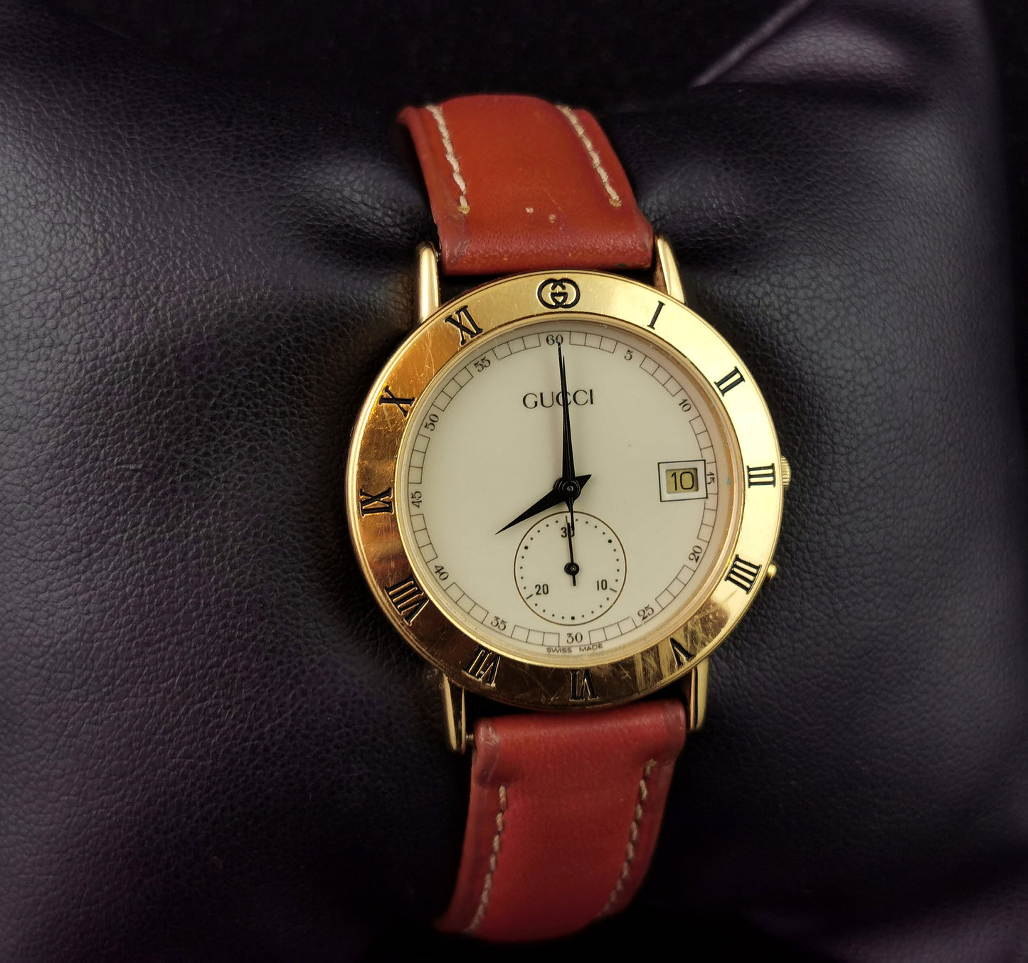 Gucci 3800M Gold plated Chronograph watch