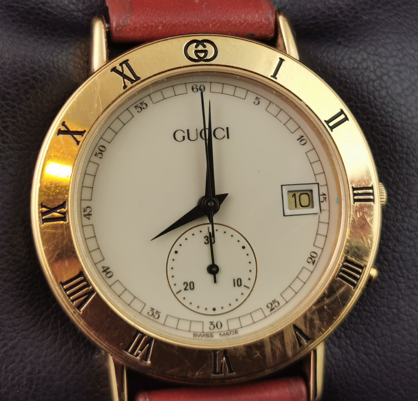 Gucci 3800M Gold plated Chronograph watch