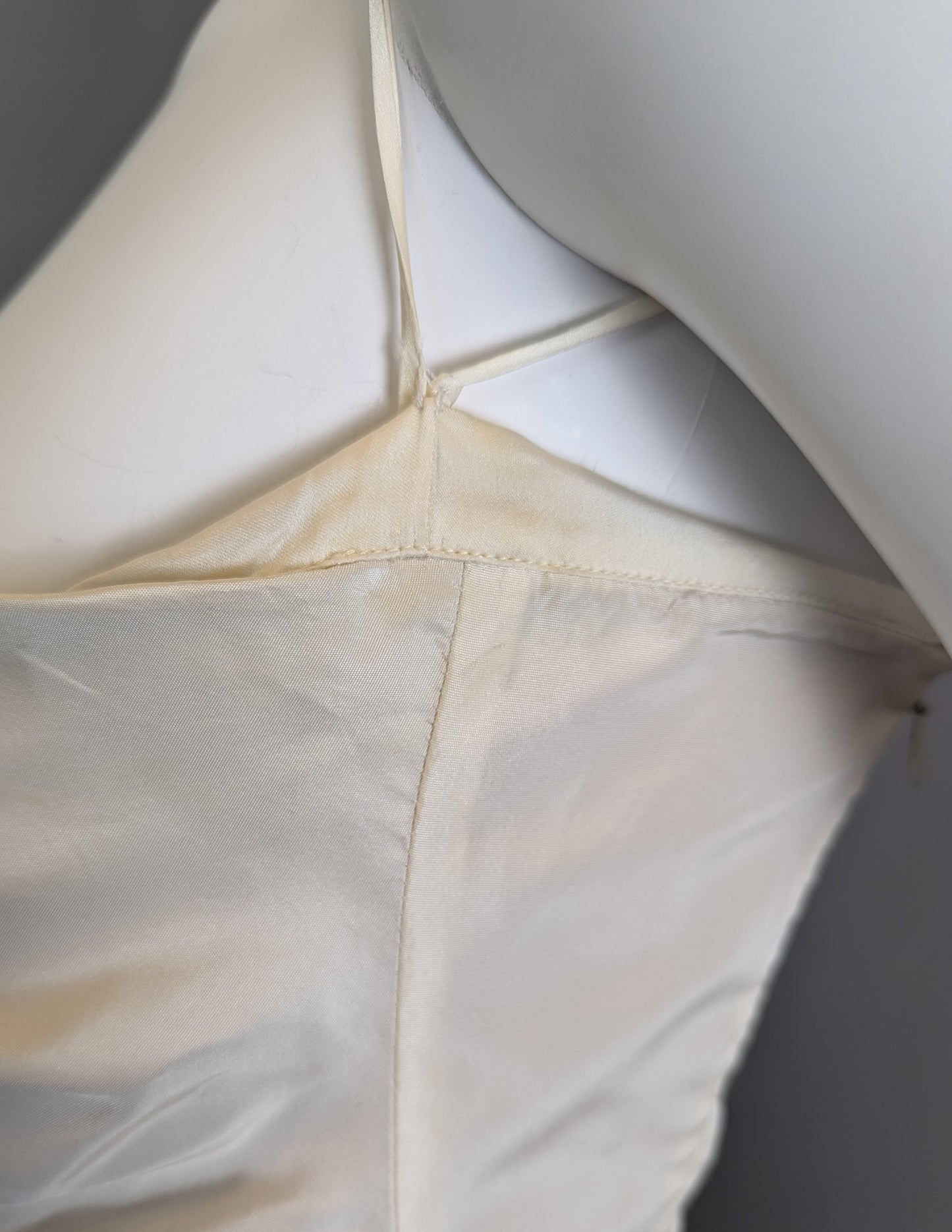 Vintage Valentino cream silk evening dress, prom, gown