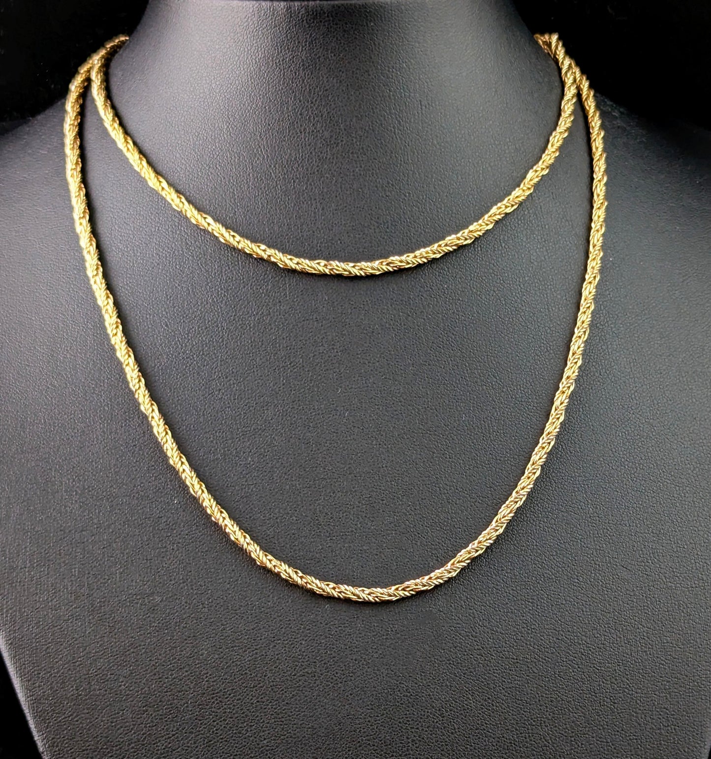 Vintage Christian Dior gold plated chain necklace