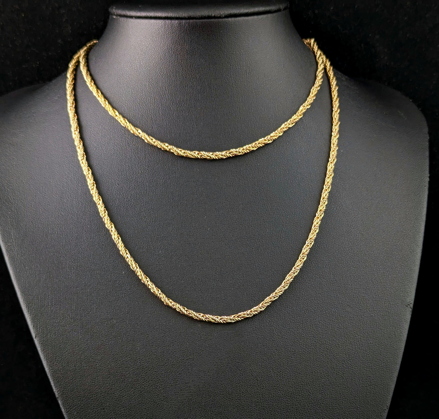 Vintage Christian Dior gold plated chain necklace