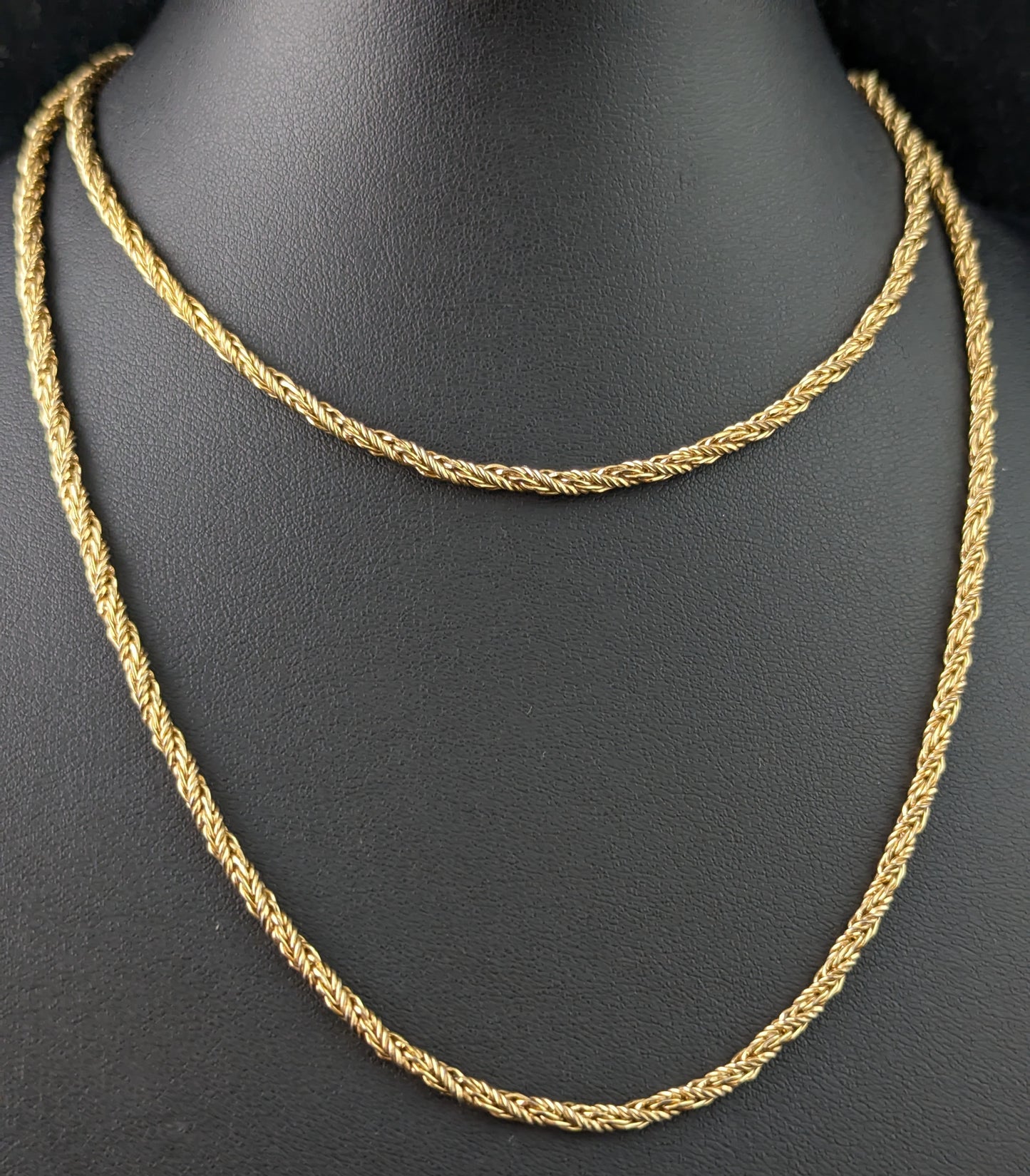 Vintage Christian Dior gold plated chain necklace