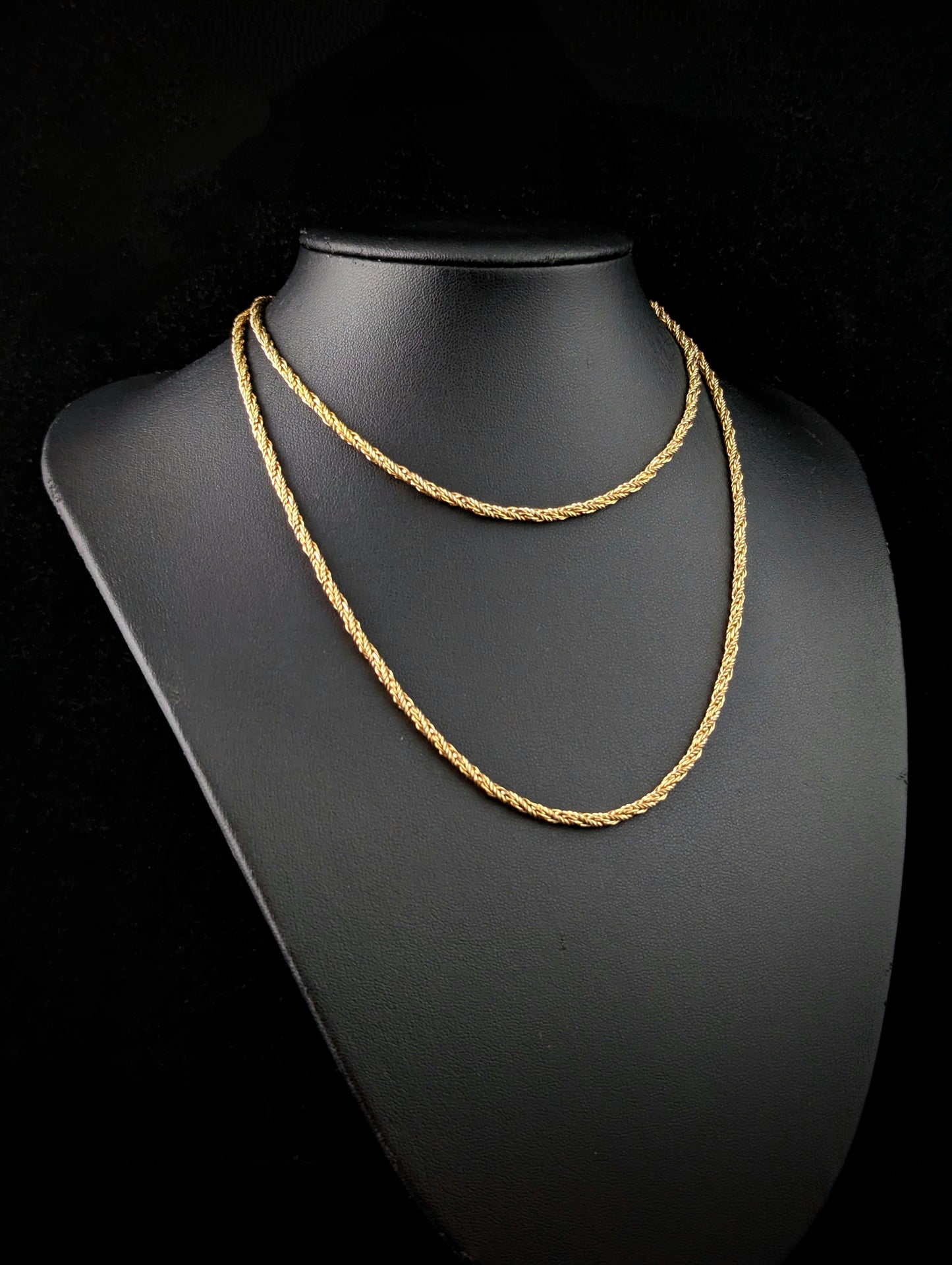 Vintage Christian Dior gold plated chain necklace