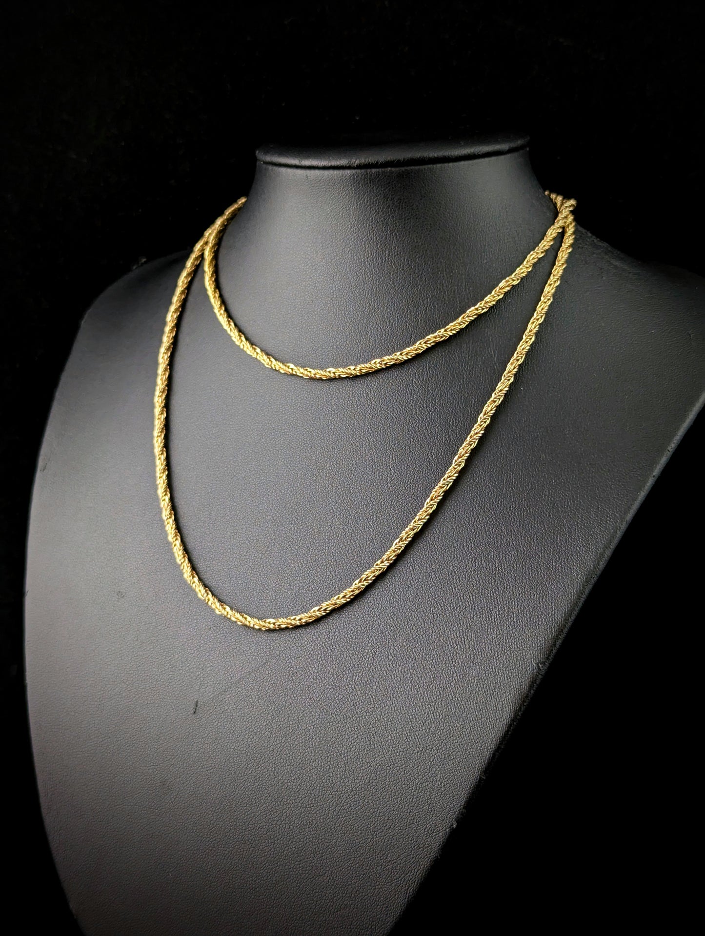 Vintage Christian Dior gold plated chain necklace