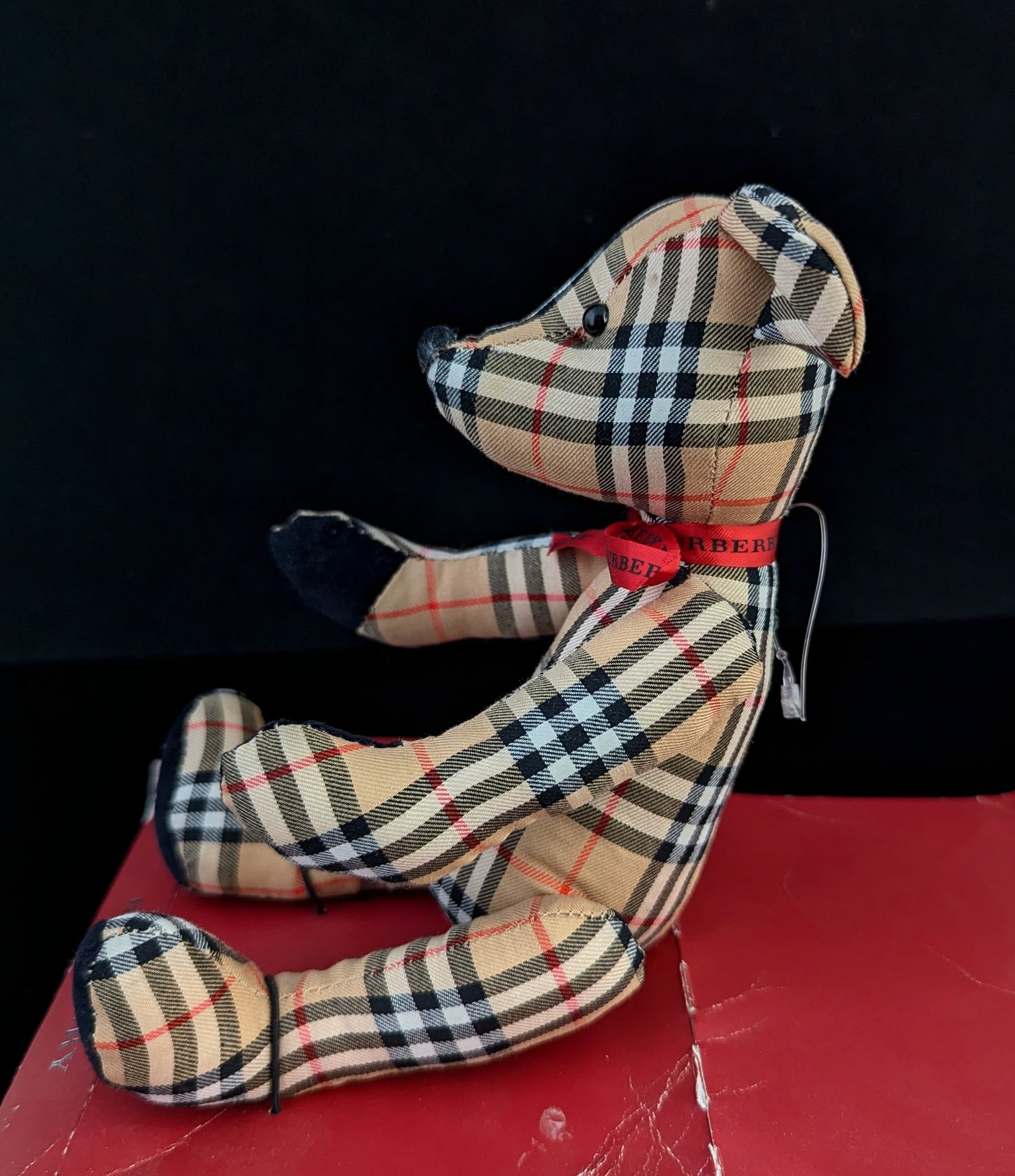 Vintage Burberry check teddy bear