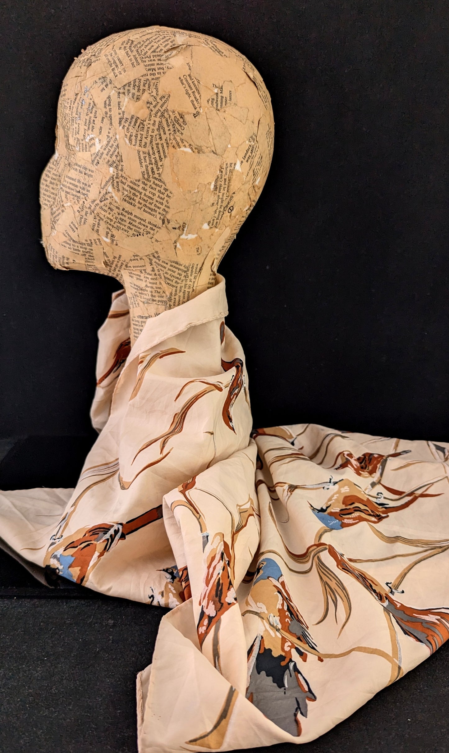 Rare vintage Jacqmar scarf, Bird print, RSPB