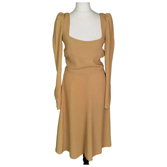 Vintage 1970s Biba dress, mustard Yellow