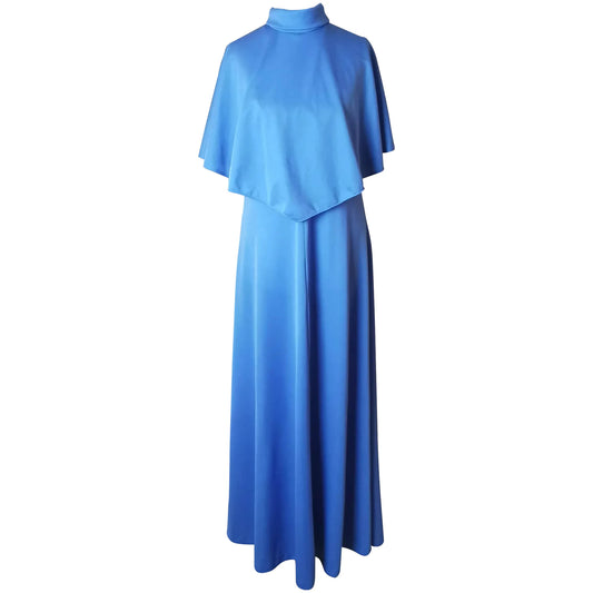 Vintage 1970s Cape maxi dress, summer, festival
