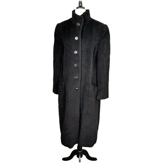Vintage Armani Collezioni Black pure new wool coat