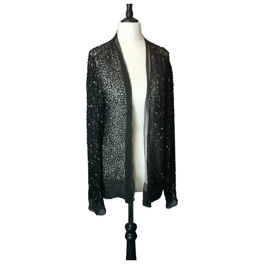 Vintage Art Deco beaded chiffon jacket