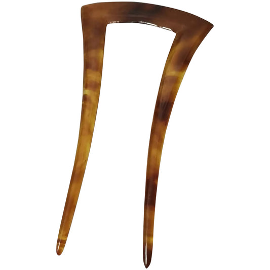 Vintage Art Deco faux tortoiseshell hair comb, celluloid