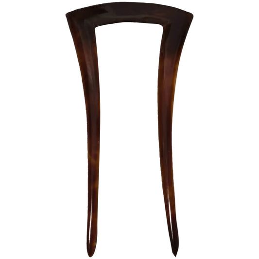 Vintage Art Deco faux tortoiseshell hair comb, celluloid