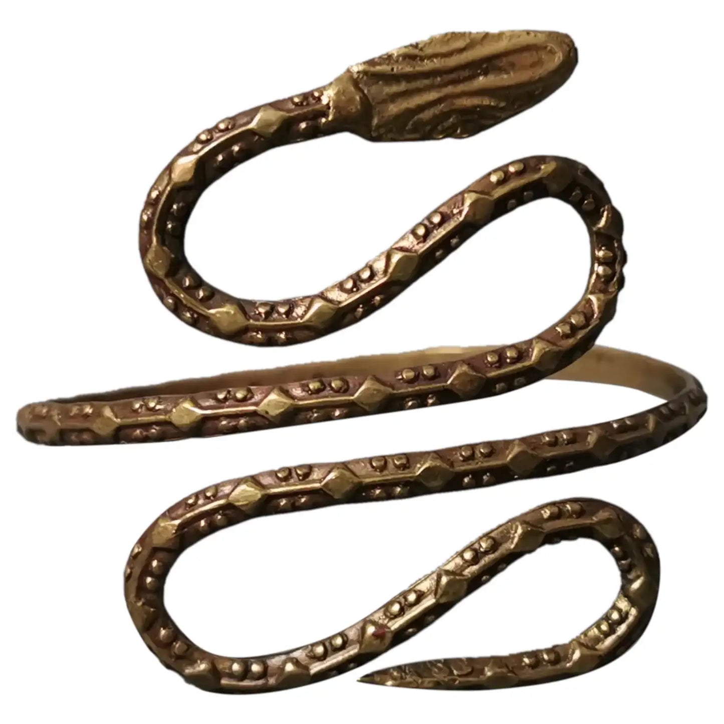 Vintage Art Deco snake arm cuff bangle