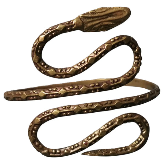 Vintage Art Deco snake arm cuff bangle