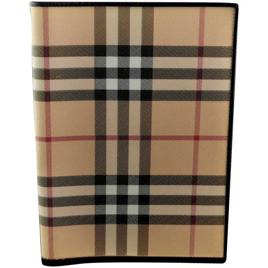 Vintage Burberry London notebook cover