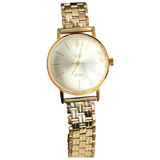 Vintage mens Poljot wristwatch, rolled gold, C1960s