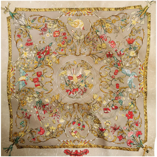Hermes silk scarf, Pierres d-Orient et d'Occident, boxed