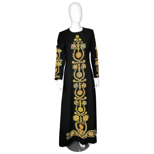 Vintage Jewish kaftan dress, Embroidered
