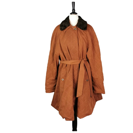 Vintage Burberry quilted swing coat, ladies