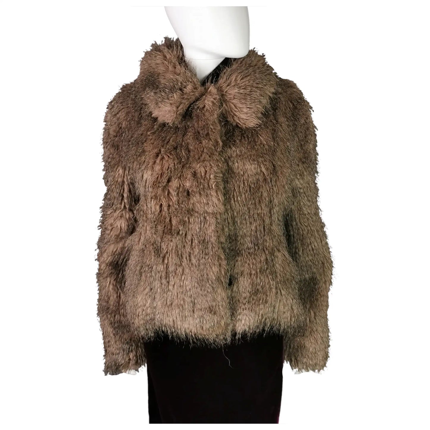 Vintage Faux fur Jacket, coat, Red or Dead