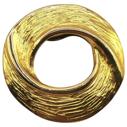 Vintage mid century gold tone metal dress clip