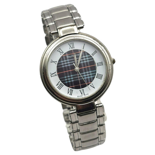 Vintage Burberry men's stainless steel wristwatch