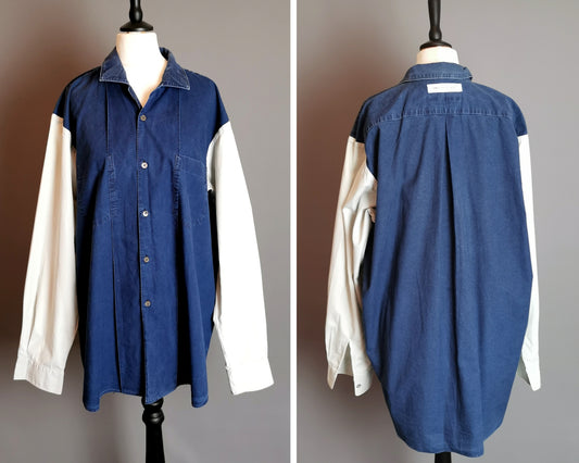 Vintage Comme Des Garçon mens shirt, c1990s