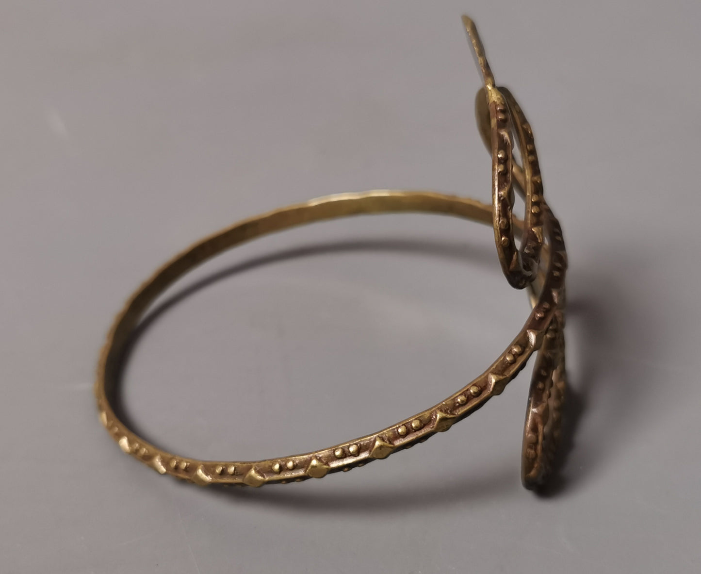 Vintage Art Deco snake arm cuff bangle