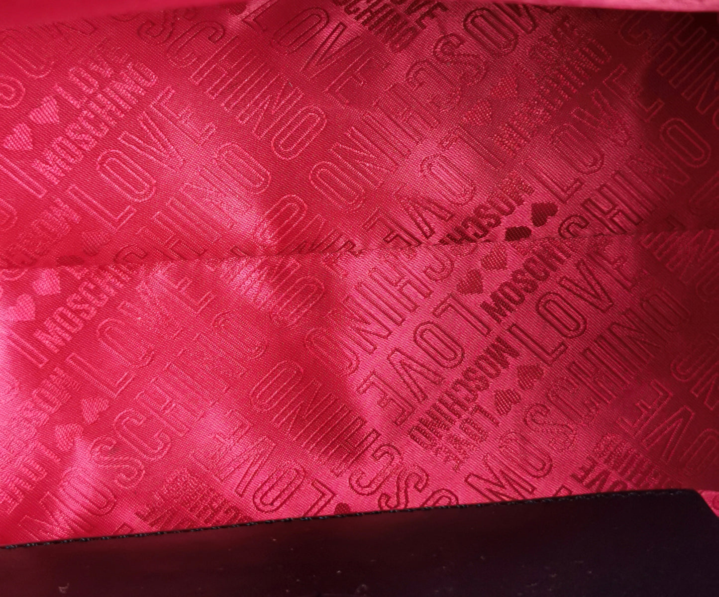 Vintage Love Moschino grey leather tote bag