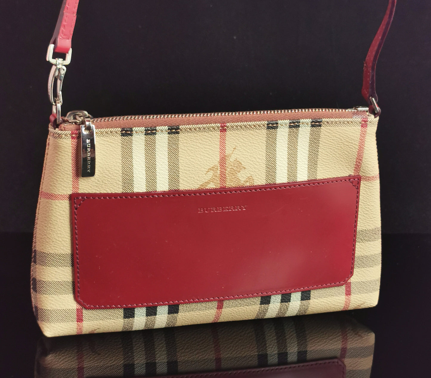 Vintage Burberry pochette handbag, Nova check
