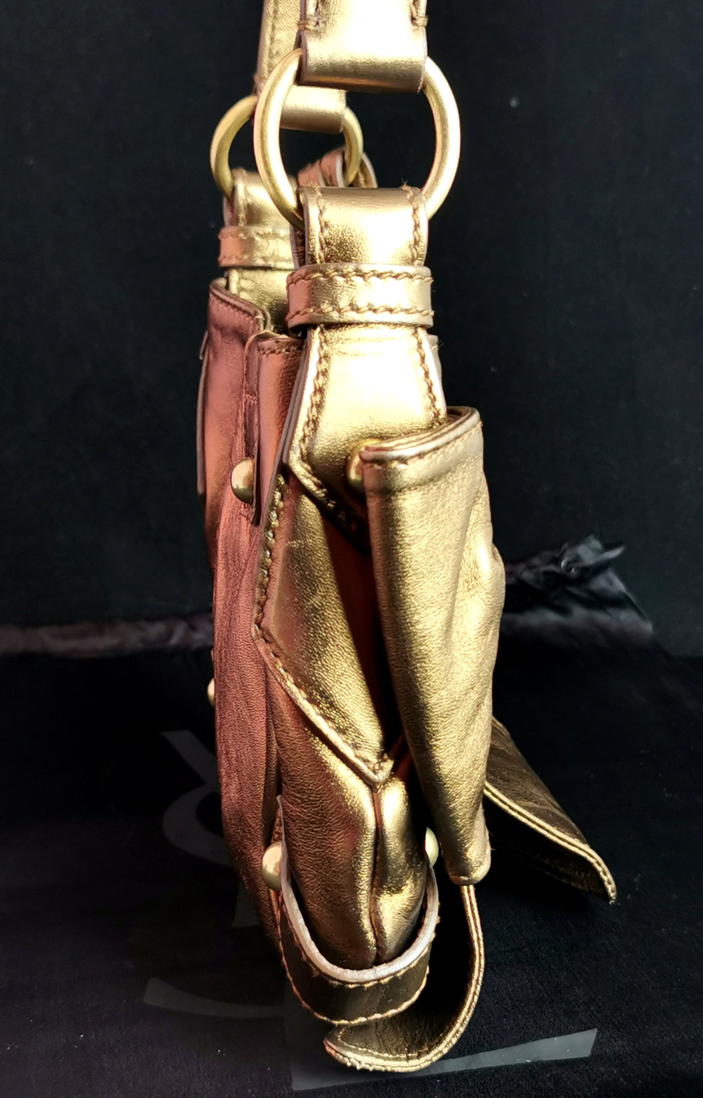 YSL bronze bow mini bag, handbag