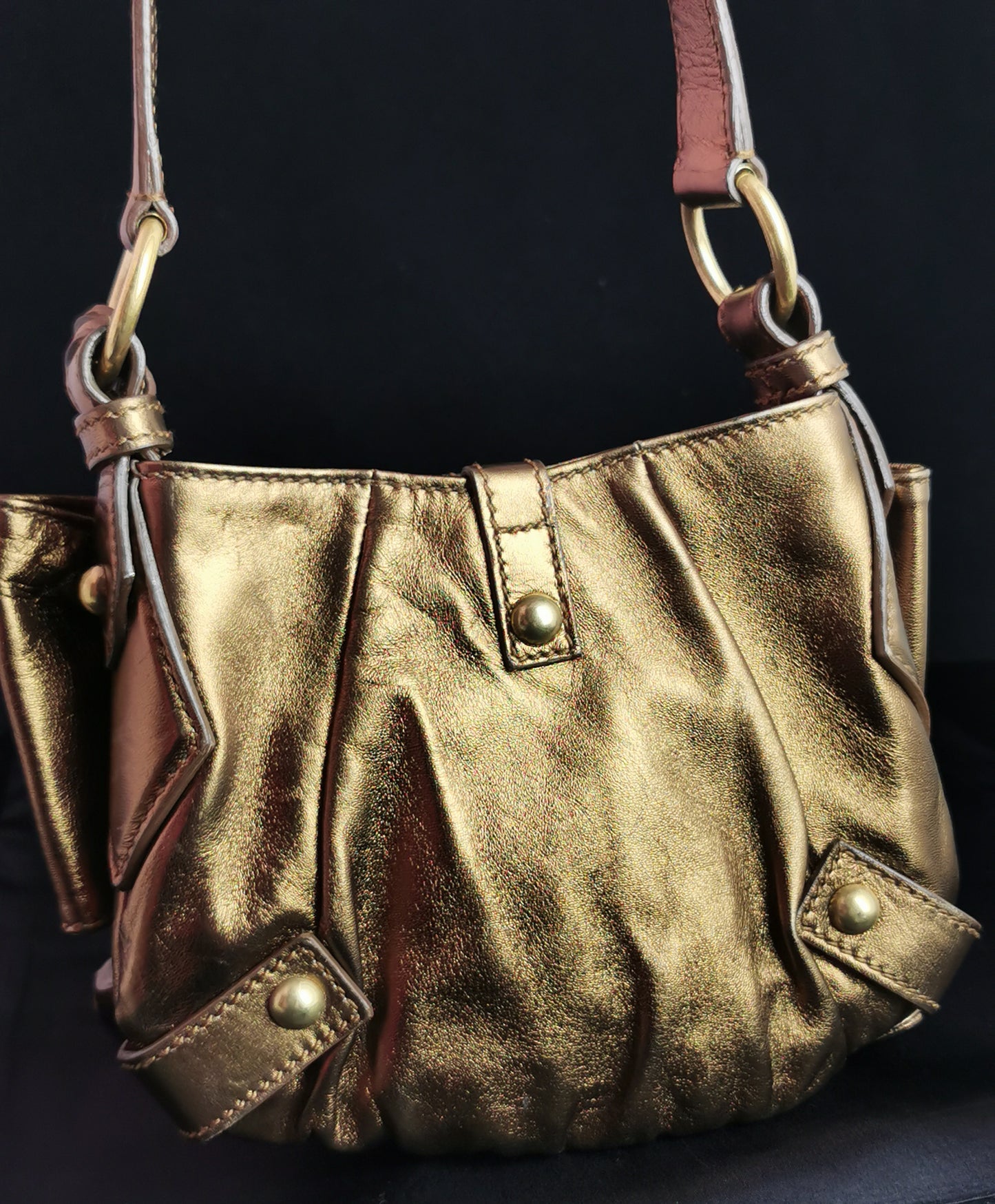 YSL bronze bow mini bag, handbag