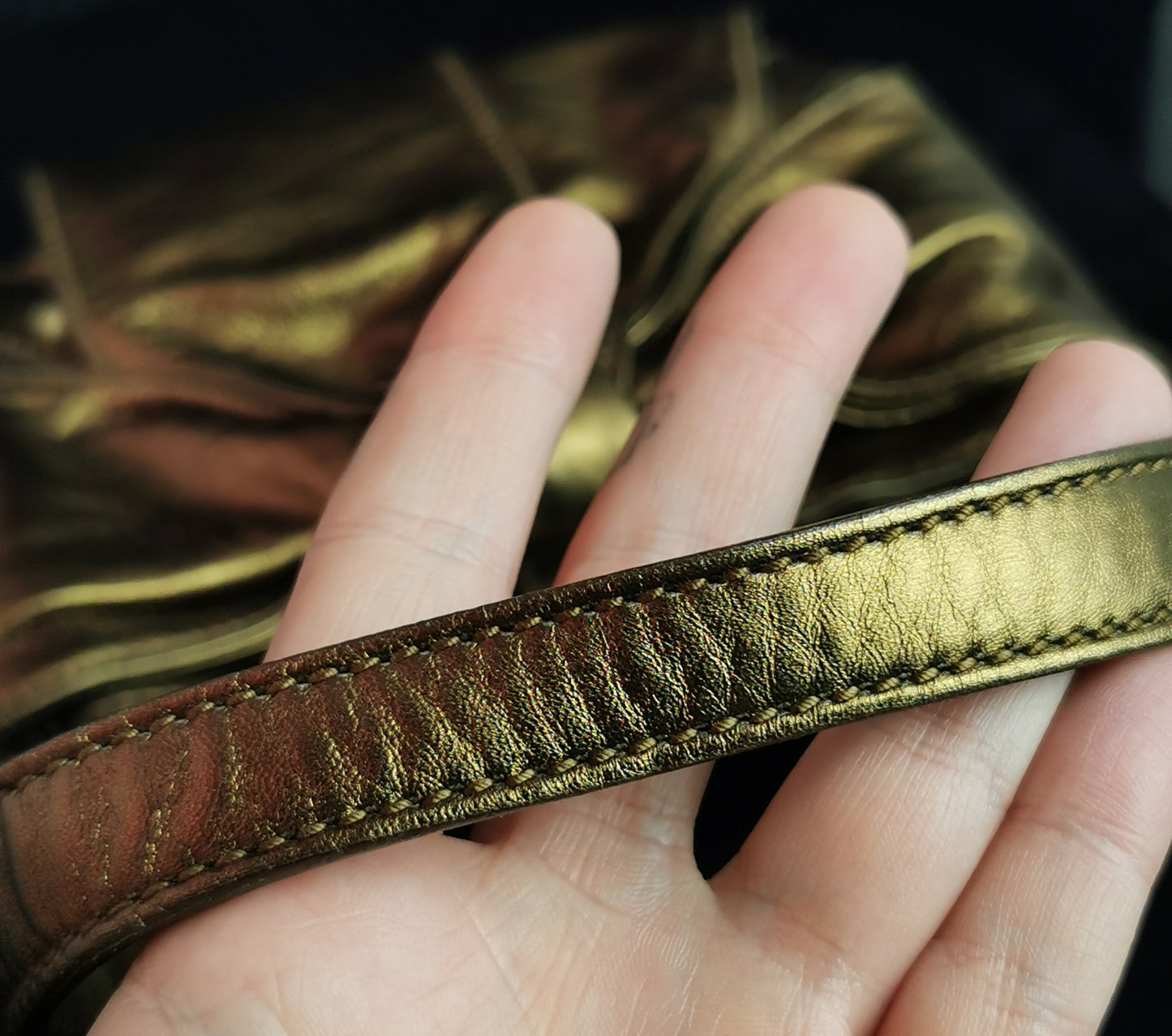 YSL bronze bow mini bag, handbag