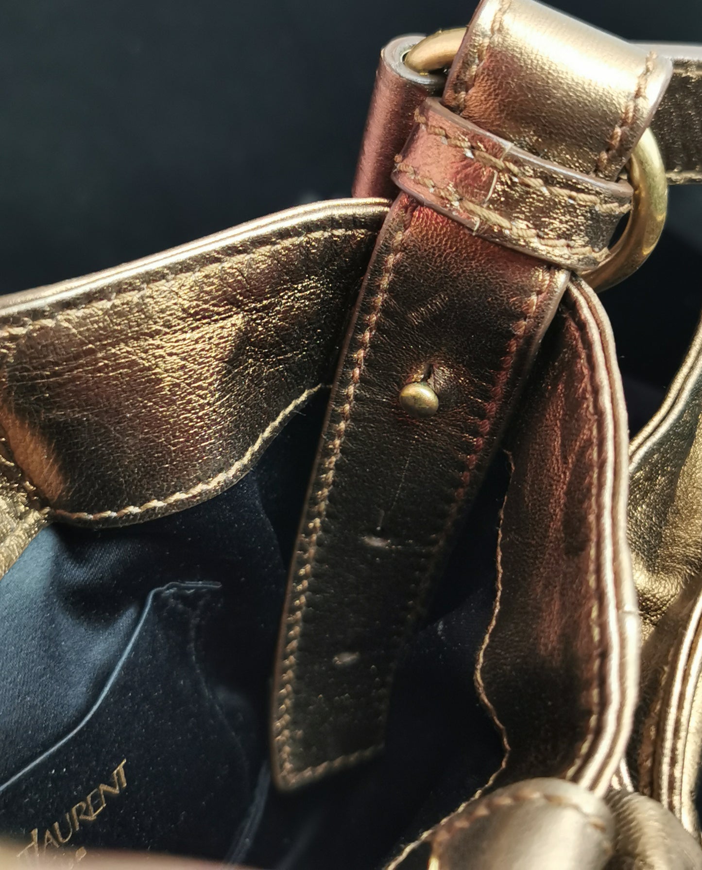 YSL bronze bow mini bag, handbag