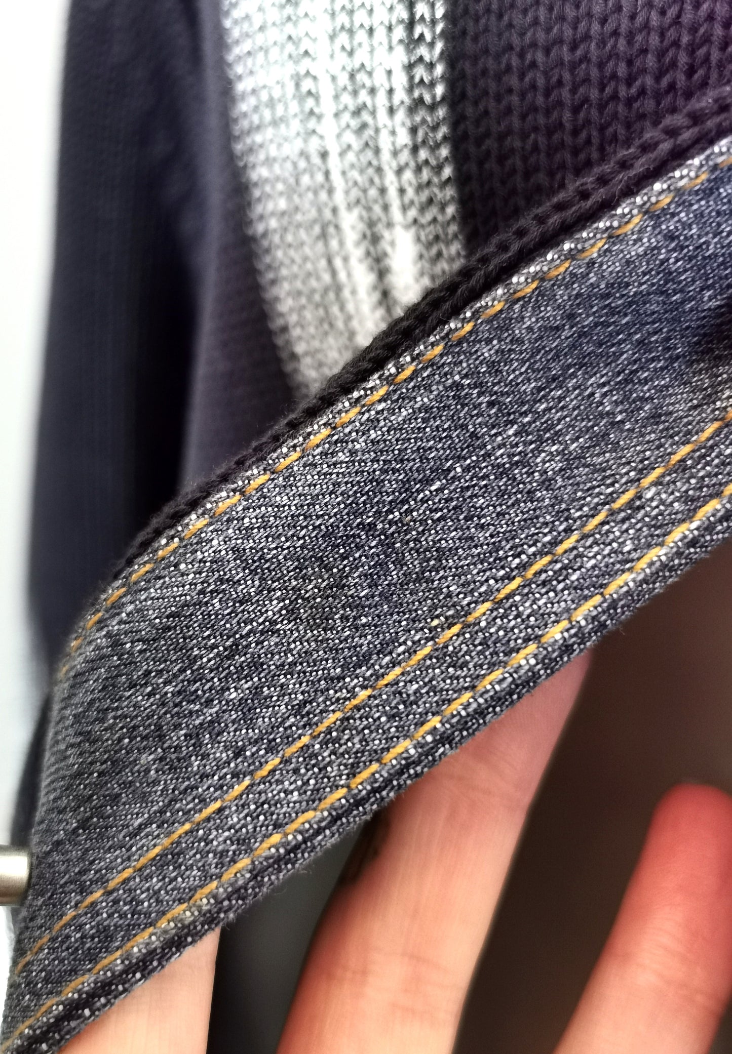 Vintage Mens Dolce and Gabbana paint stripe cardigan