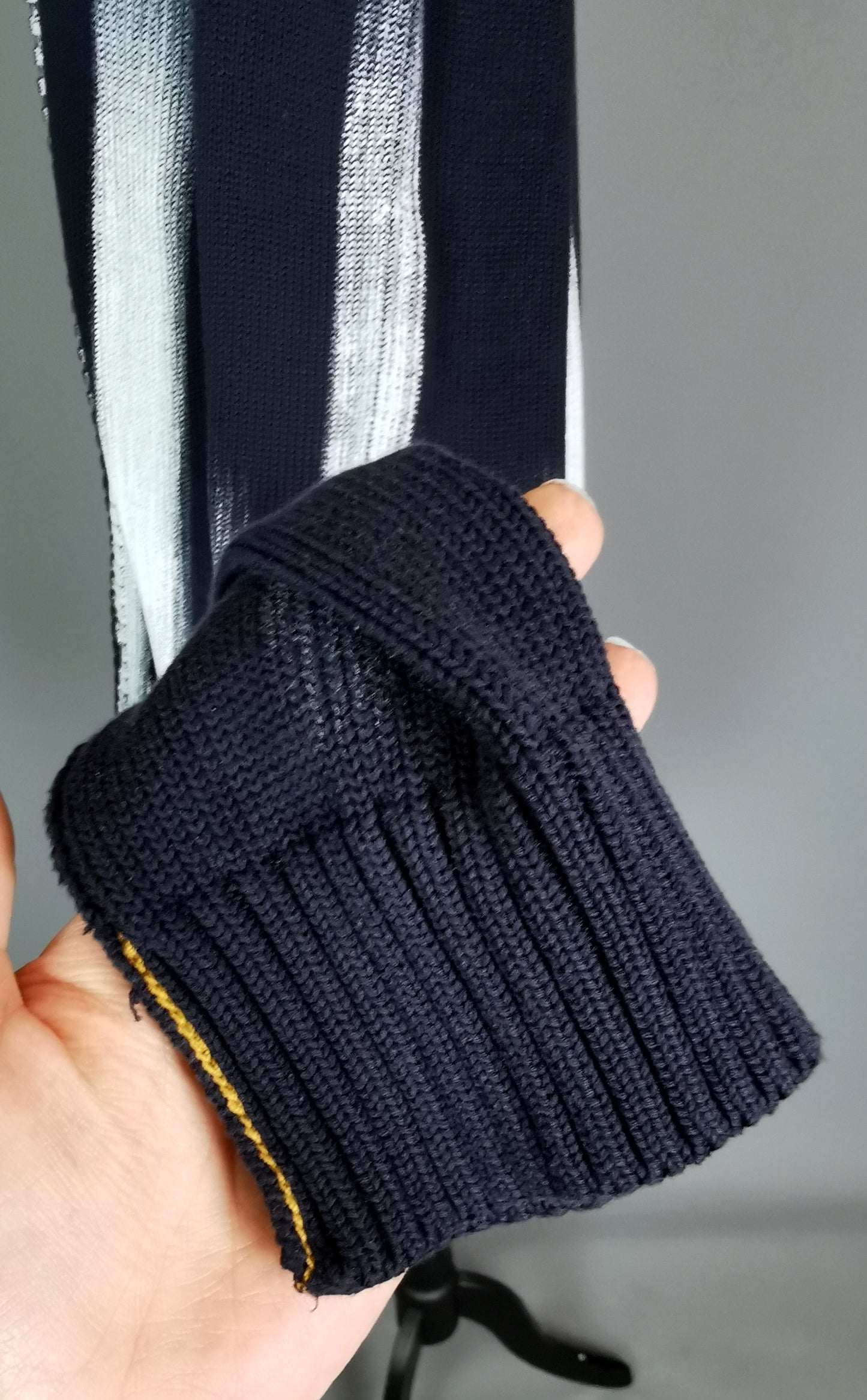 Vintage Mens Dolce and Gabbana paint stripe cardigan