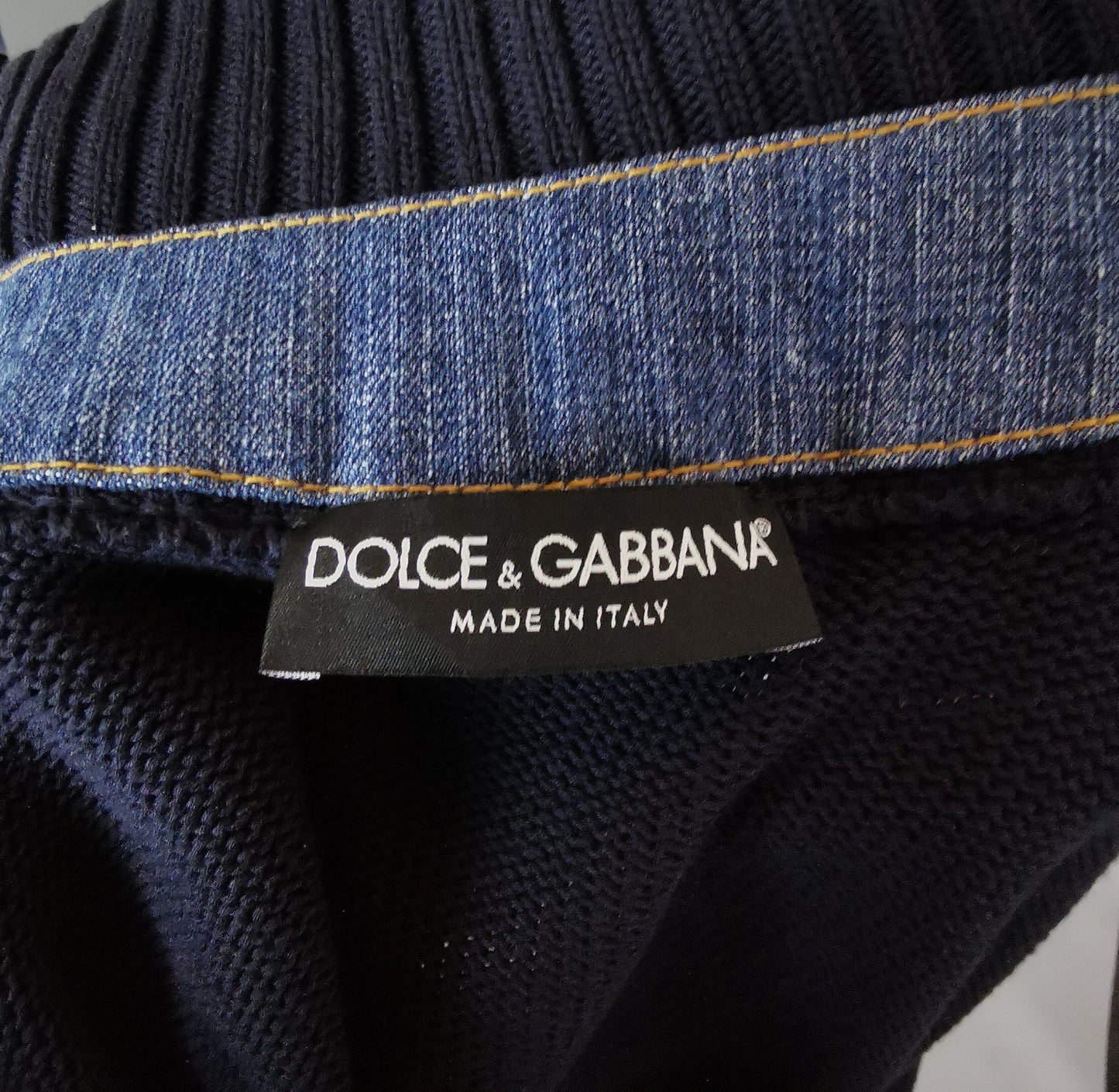 Vintage Mens Dolce and Gabbana paint stripe cardigan