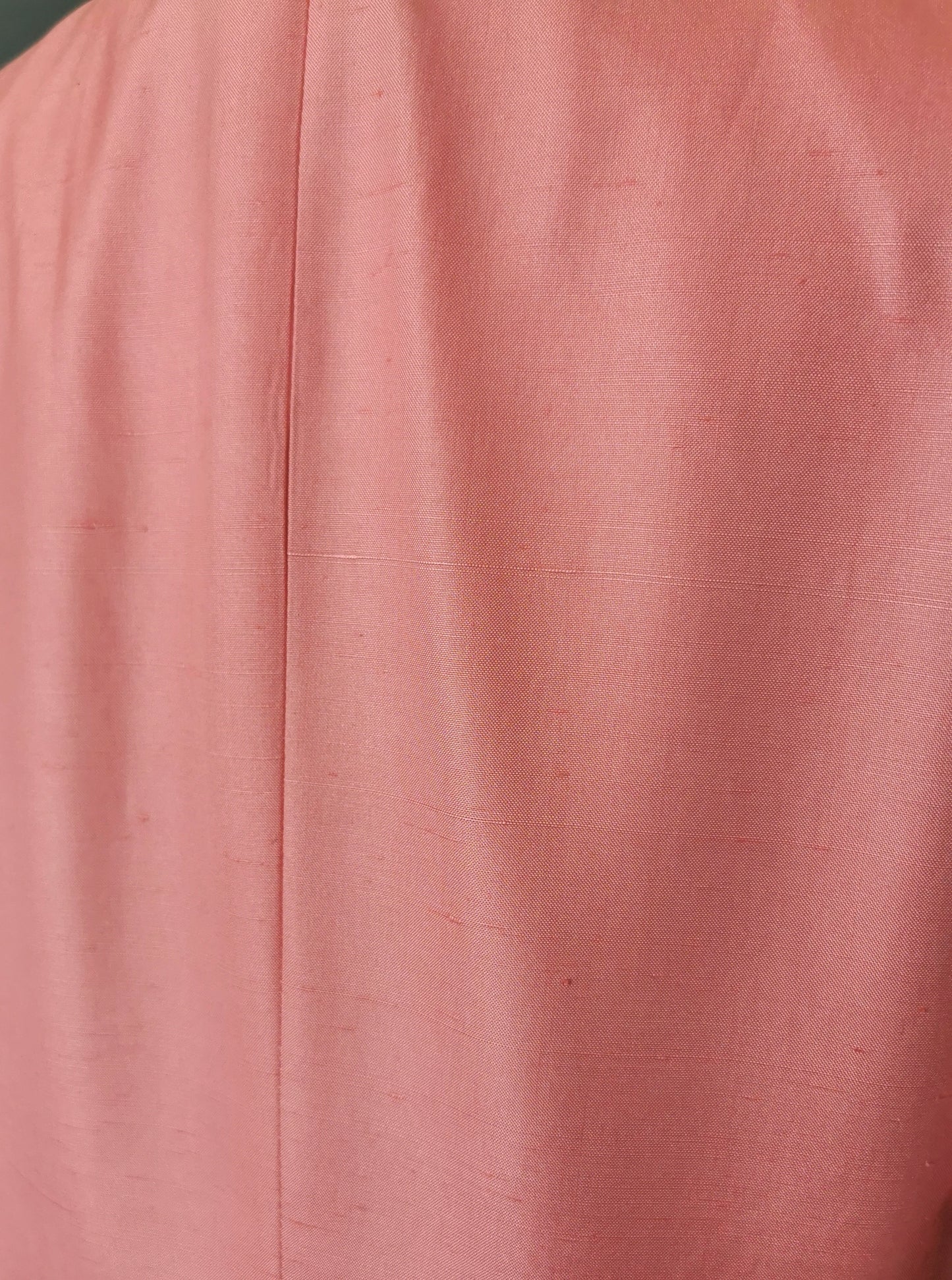 Vintage 80s Valentino pink silk skirt suit