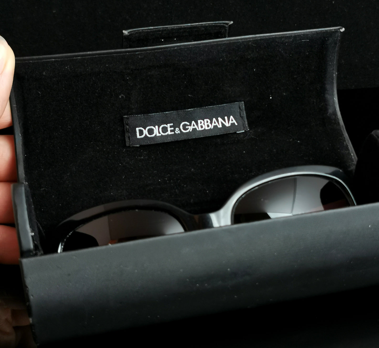 Dolce and Gabbana Sunglasses, gradient lense, Black