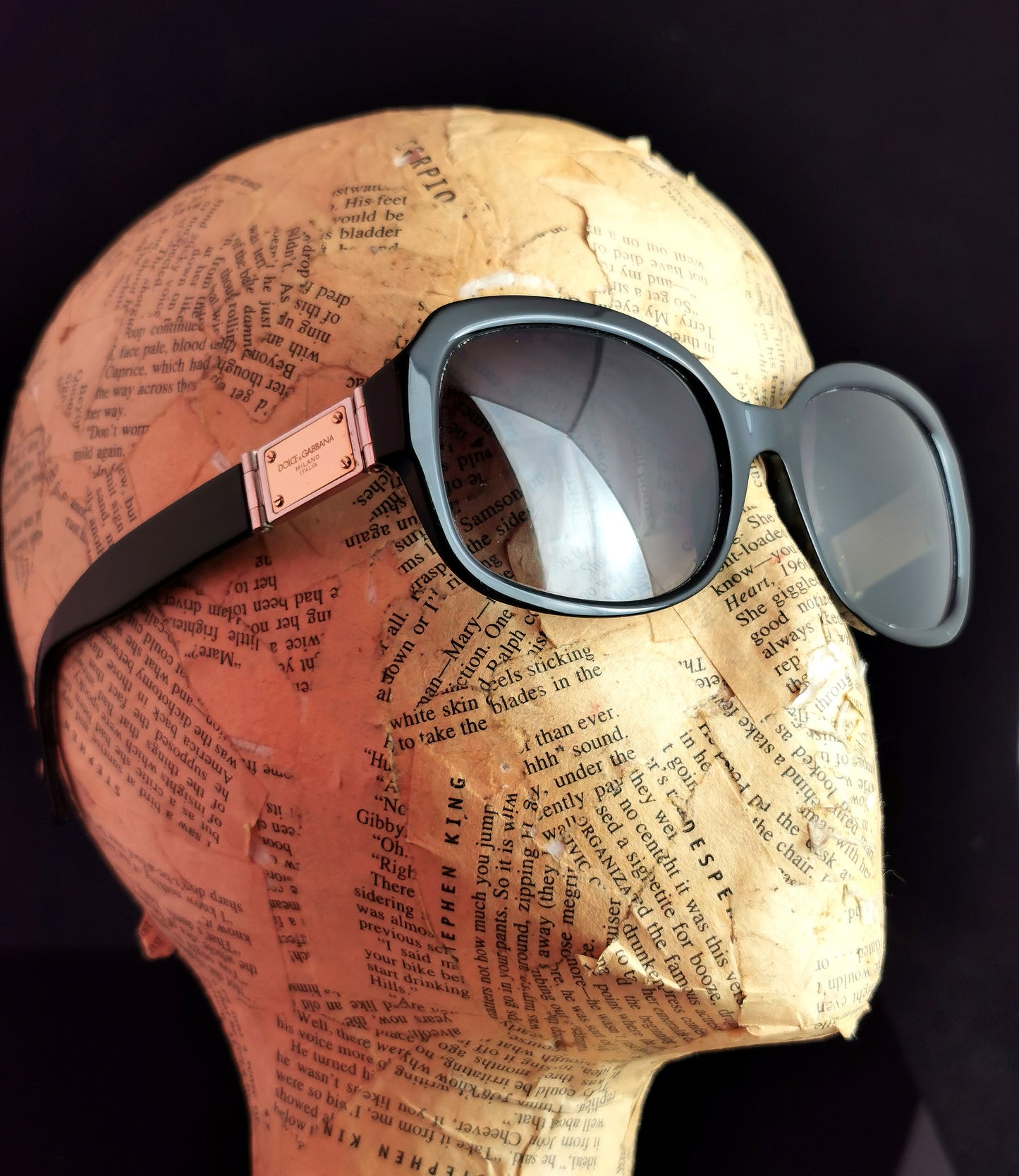 Dolce and Gabbana Sunglasses, gradient lense, Black